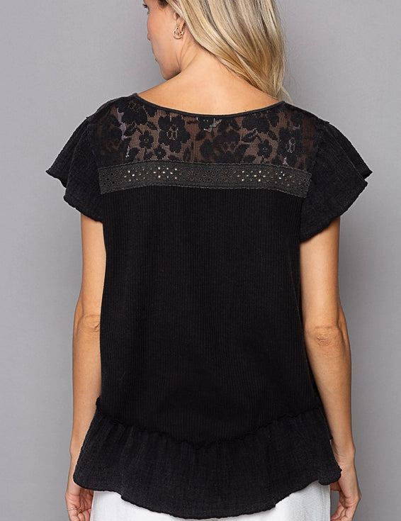 Bohemian Ruffle Lace Top - alldeserved.com