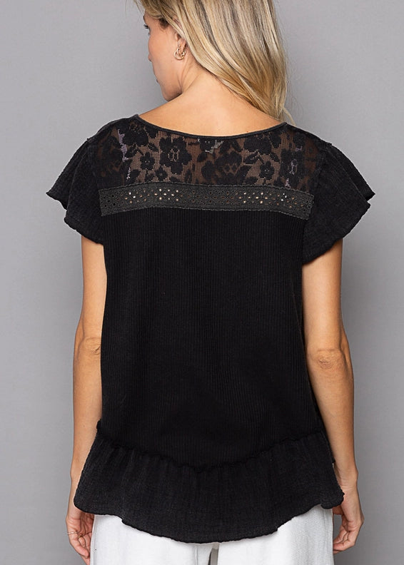 Bohemian Ruffle Lace Top - alldeserved.com