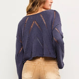Frankie Mesh Cropped Sweater - alldeserved.com