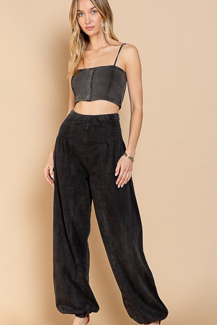 Parachute Pants - Washed Black - alldeserved.com