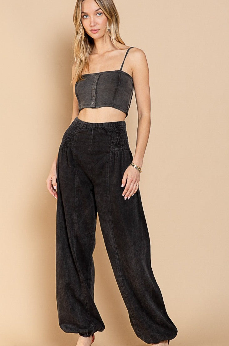 Parachute Pants - Washed Black - alldeserved.com