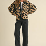 Leopard Print Teddy Jacket - alldeserved.com