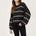 Textured Knit Balloon Sleeve Sweater - alldeserved.com
