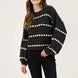 Textured Knit Balloon Sleeve Sweater - alldeserved.com