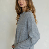Hailey Button Down Cardigan - Heather Grey