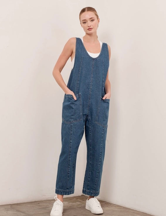High Roller Denim Jumpsuit - alldeserved.com