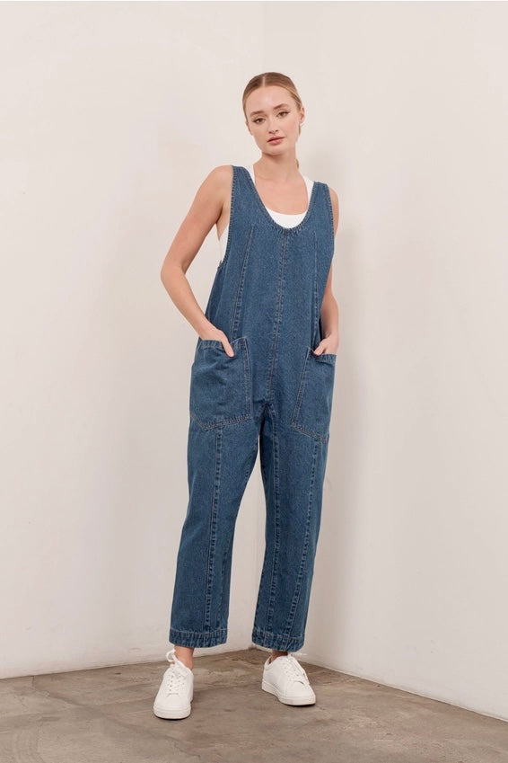 High Roller Denim Jumpsuit - alldeserved.com
