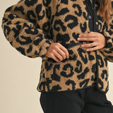 Leopard Print Teddy Jacket - alldeserved.com