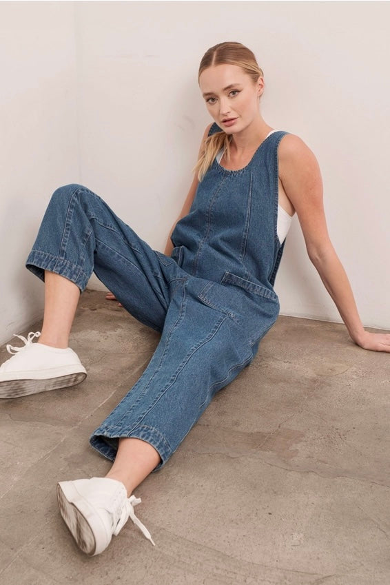 High Roller Denim Jumpsuit - alldeserved.com