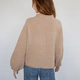 Sardine Balloon Sleeve Sweater - Oat