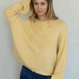 Hailey Button Down Cardigan - Honey