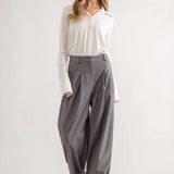 Messi Wide-Leg Pants - Grey