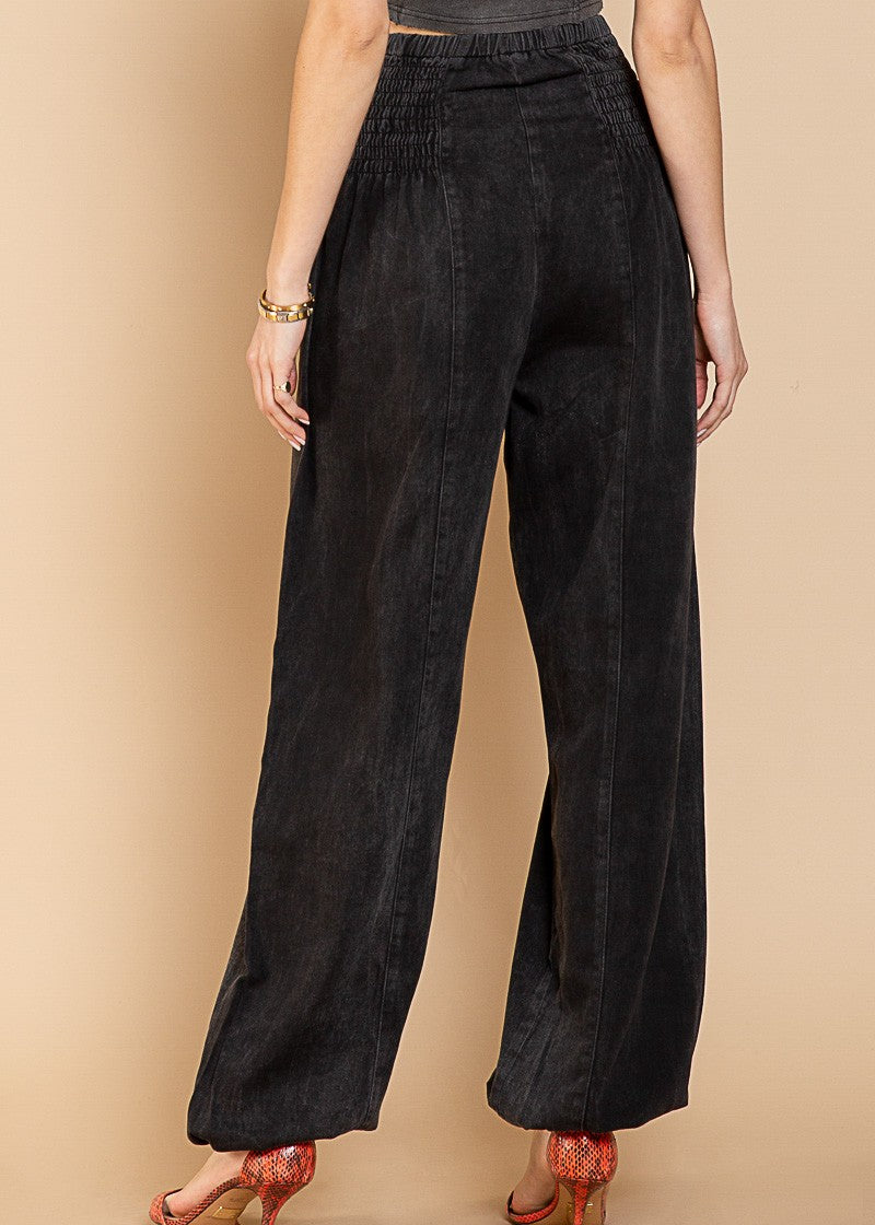 Parachute Pants - Washed Black - alldeserved.com
