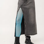 Madi Side Slit Denim Skirt - alldeserved.com