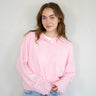 Things Between Piper Cardigan Baby Pink - full front view