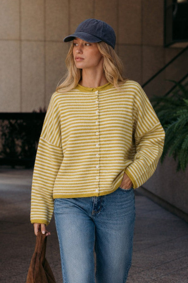 striped-dijon-yellow-lifestyle-car.jpg
Model sitting in a car wearing the Hailey Button Down Cardigan in Mini Striped Dijon Yellow