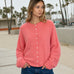 Things Between Piper Cardigan Peach - lifestyle front view