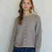 Things Between Piper Cardigan Pin-Striped Natural - front view