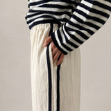 Landon Side Stripe Track Pants - Ivory