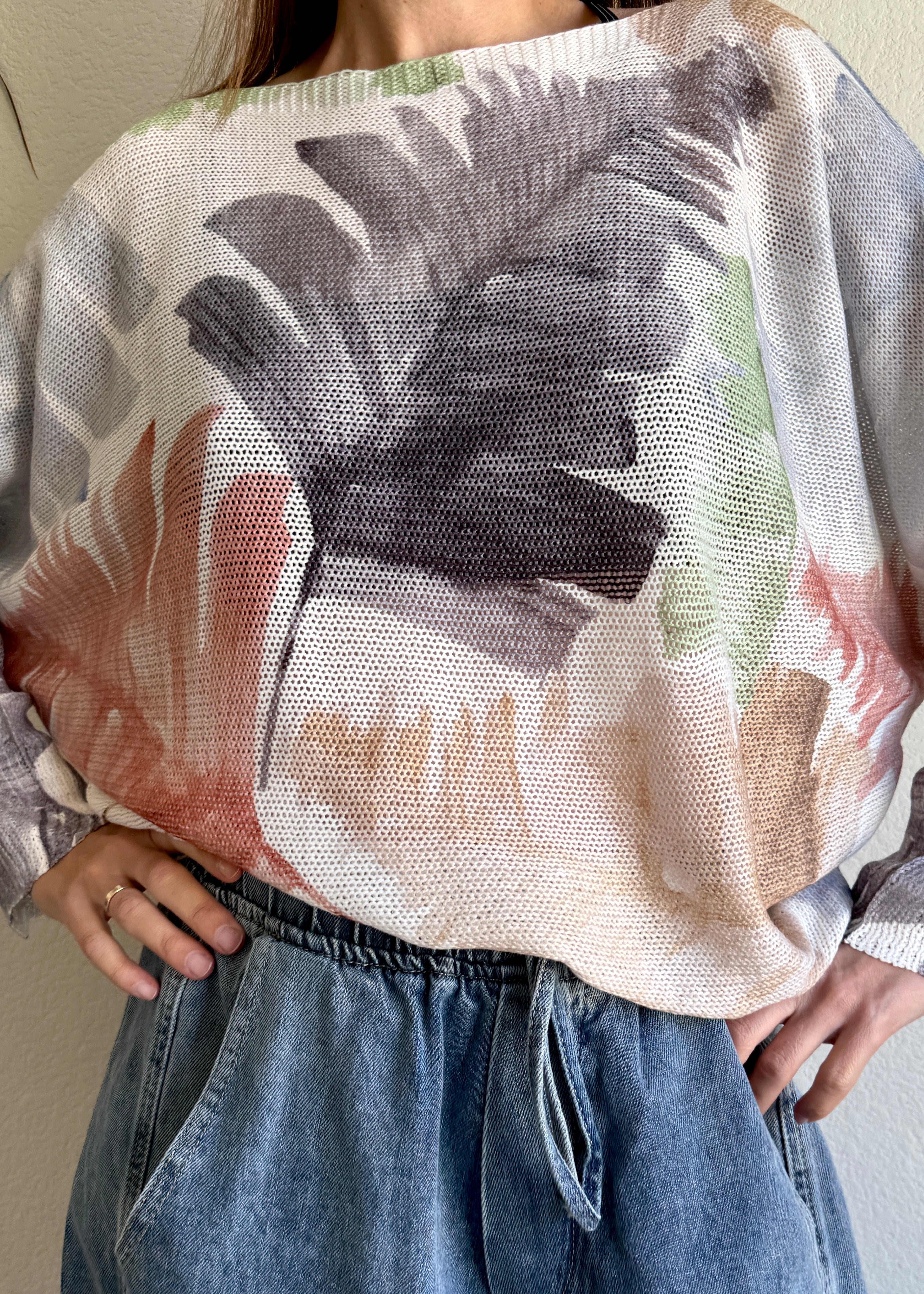 livia-made-in-italy-batwing-printed-sweater-watercolor-palm-front-closeup.jpg