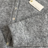 Lucas Button-Down Knit Cardigan – Heather Grey