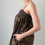 Marty Leopard Relaxed Maxi Dress detail view with side pocket