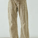 front view of Moxie Corduroy Barrel Jeans in Dove — soft corduroy texture and modern relaxed silhouette.