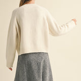 Paris Graphic Sweater - Cream