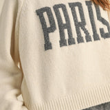 Paris Graphic Sweater - Cream