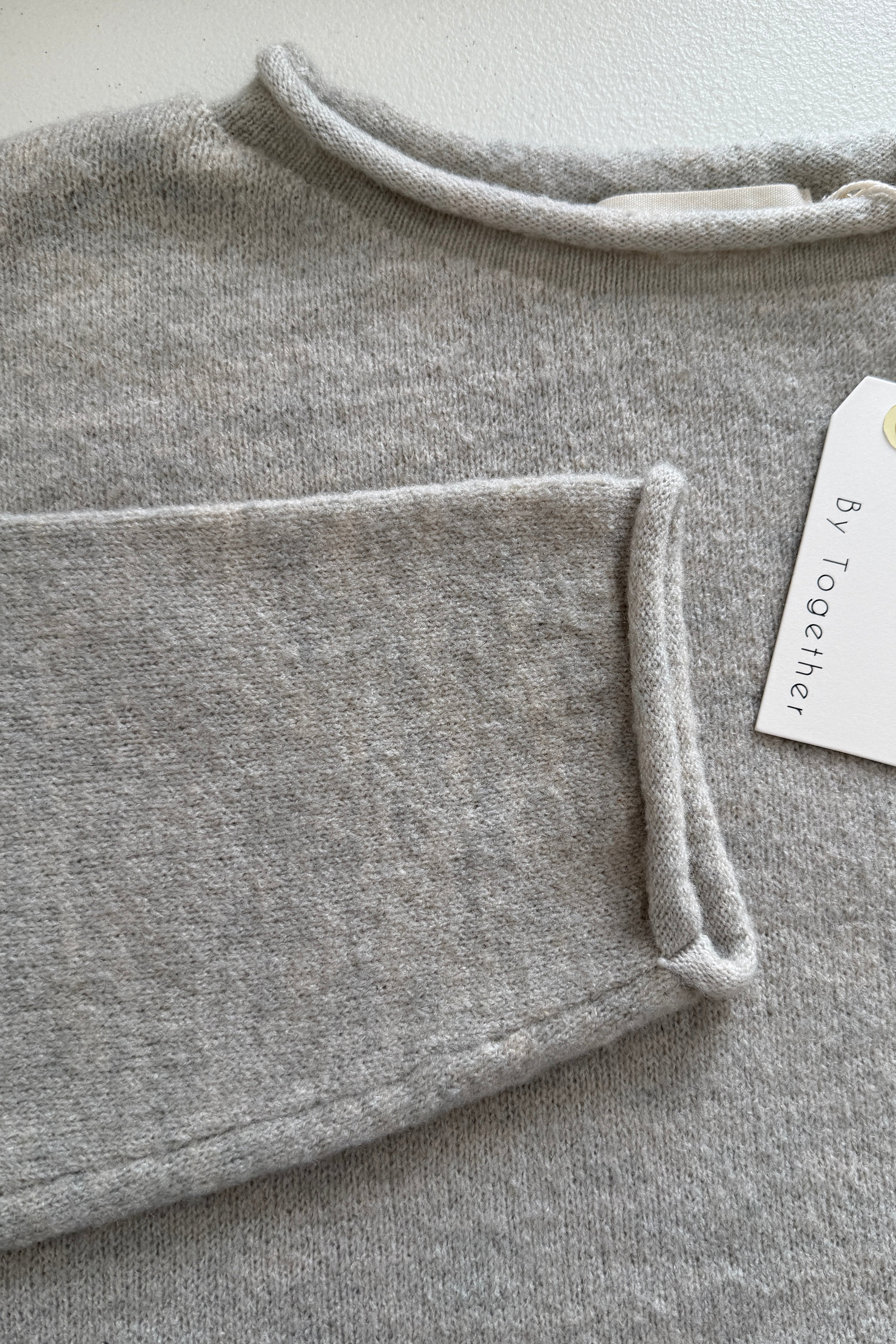 Piper Soft Knit Crew Sweater - Heather Grey