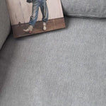 Close-up video showing knit texture and balloon sleeve detail of soft short sleeve sweater in dark mocha