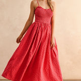 cherry-full-outfit.jpg
Full outfit with cherry gingham smocked maxi dress styled for warm weather