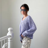 SoftSpun Textured Boatneck Sweater - Lavender