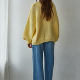 back view of willow bow tie cardigan 